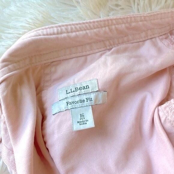 L.L. Bean Pink Perfect Fit Cargo Skirt Size 16 - Picture 6 of 7